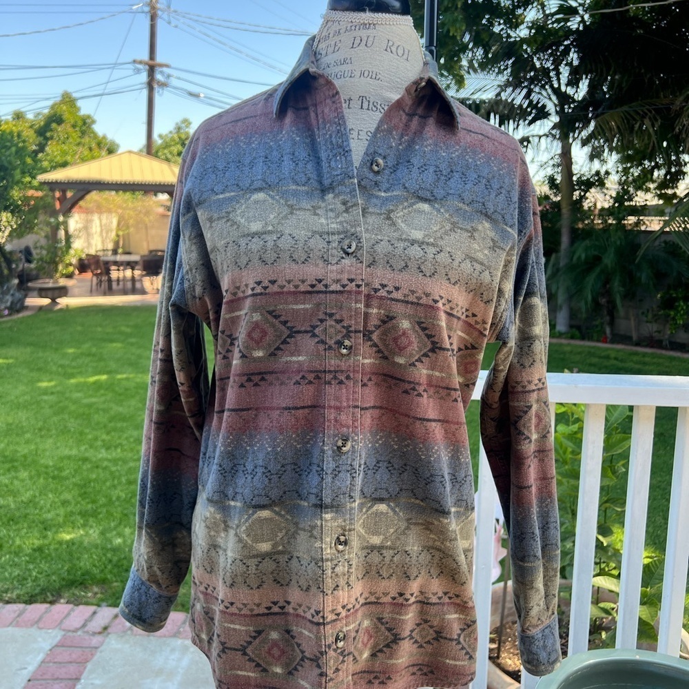 Cabela's Multicolor Long Sleeve Top size Small (Reg) Multicolor 100% Cotton - Picture 2 of 11